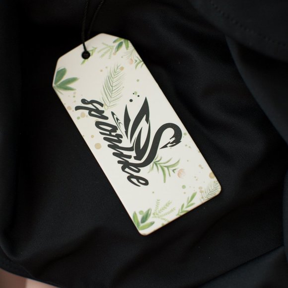 XL Ruffle Top, One Piece, Black Swimsuit - Picture 6 of 6